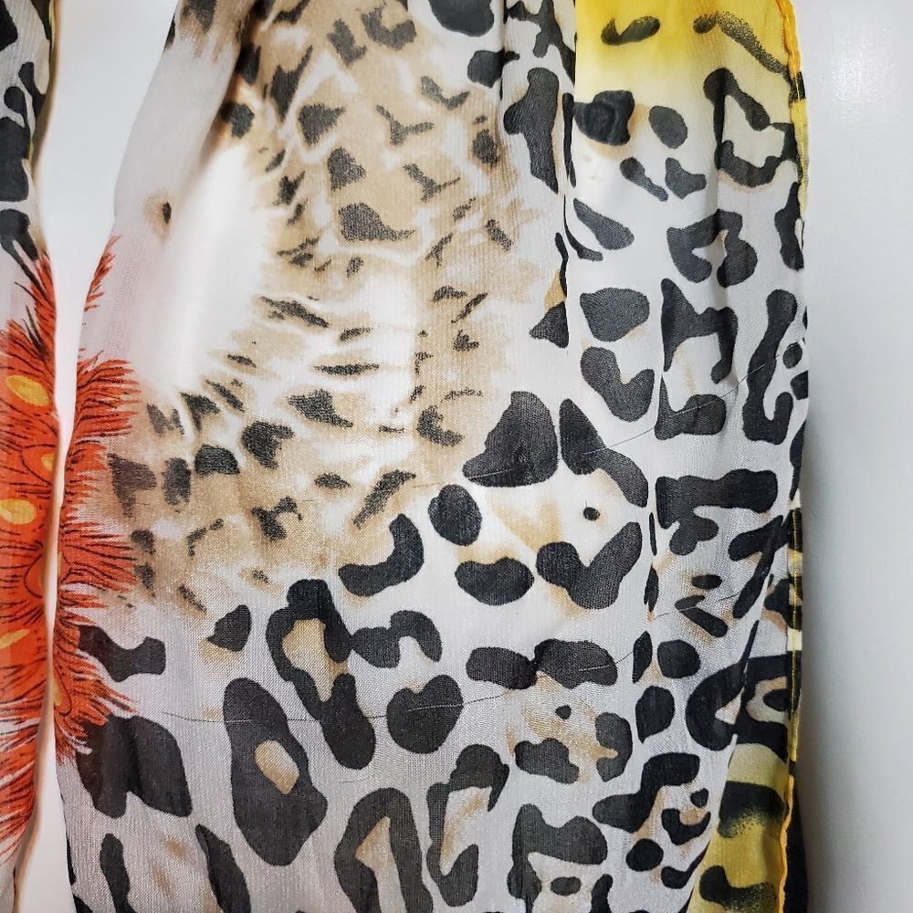 Ganz Animal Print Polyester Scarf - Picture 3 of 4